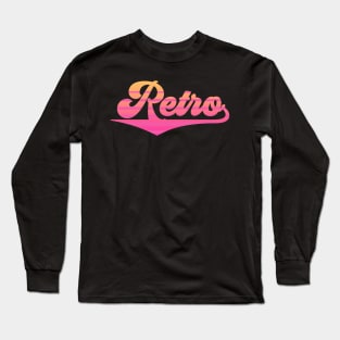 Retro Typography Long Sleeve T-Shirt